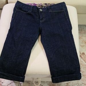 Miss Me Women's Dark Blue Cargo Jean Shorts